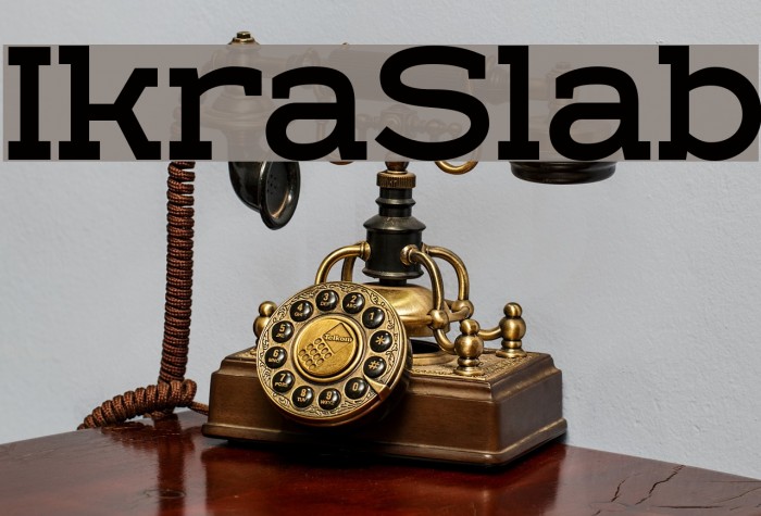 IkraSlab Font examples