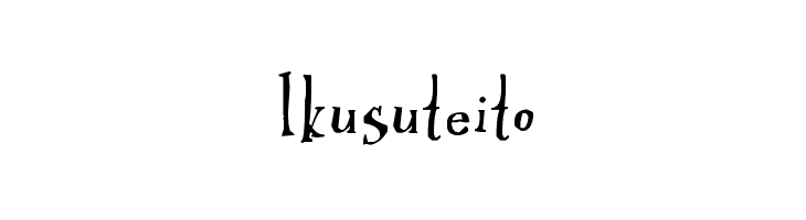 Ikusuteito  Free Fonts Download