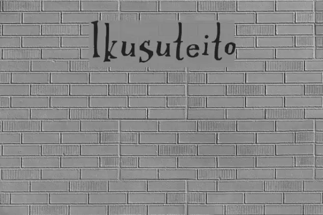 Ikusuteito Font examples