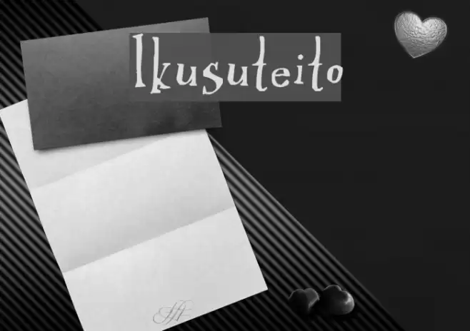 Ikusuteito Font examples