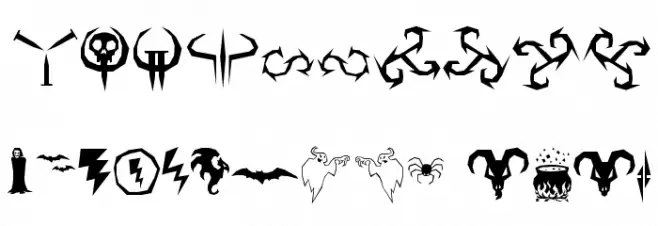 ILL oCtoBer 98 Font Alte caractere