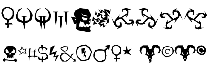 ILL oCtoBer Font OTHER CHARS