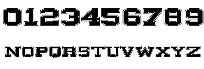 ILLINOIS block Font OTHER CHARS