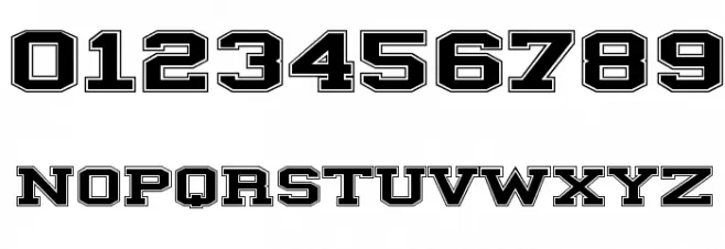 ILLINOIS block Font OTHER CHARS