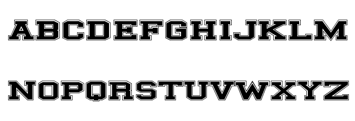 ILLINOIS block Font LOWERCASE