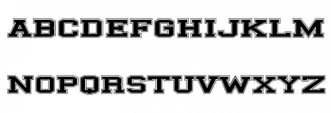 ILLINOIS block Font LOWERCASE