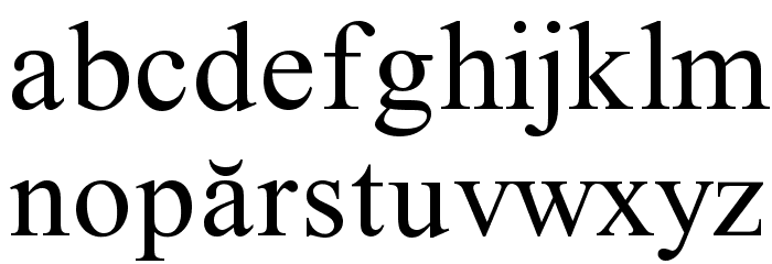 ILPRumanianB100 Font LOWERCASE