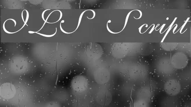ILS Script Font examples