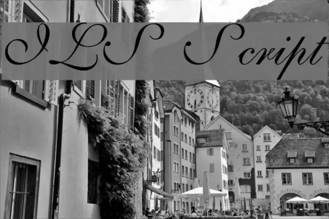 ILS Script Font examples