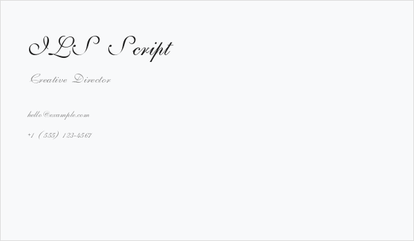 ILS Script Business Card