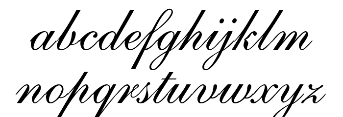 ILS Script Font LOWERCASE