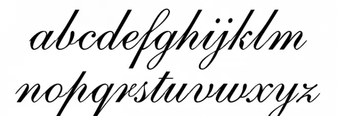 ILS Script Font LOWERCASE