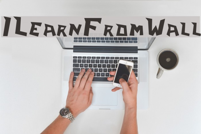 ILearnFromWall Font examples