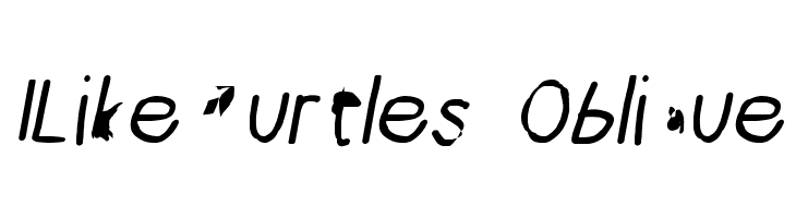 ILikeTurtles Oblique  baixar fontes gratis