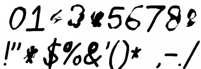 ILikeTurtles Oblique Font OTHER CHARS