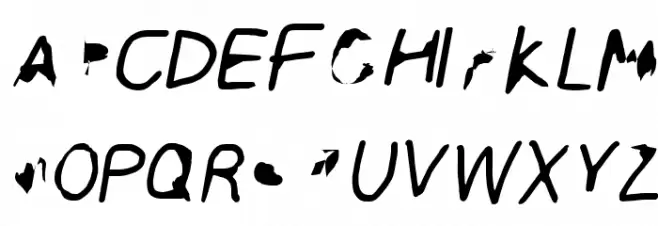 ILikeTurtles Oblique フォント 大文字