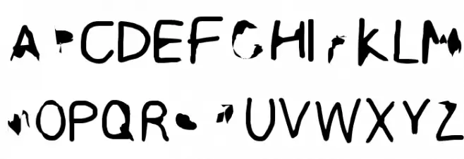 ILikeTurtles フォント 大文字