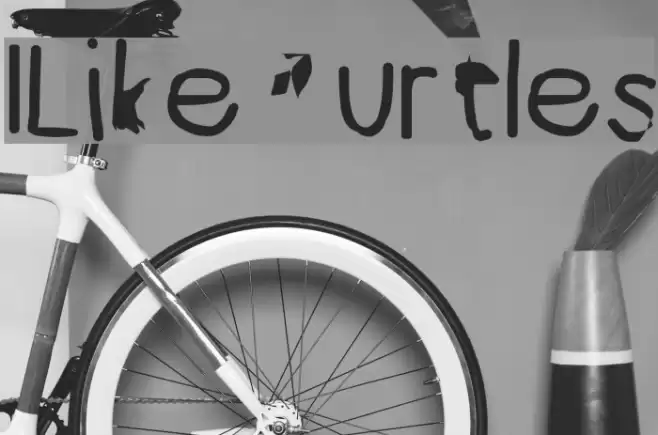 ILikeTurtles Font examples