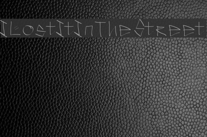 ILostItInTheStreet Font examples