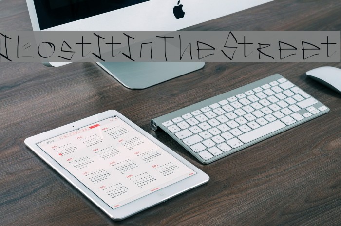 ILostItInTheStreet Font examples