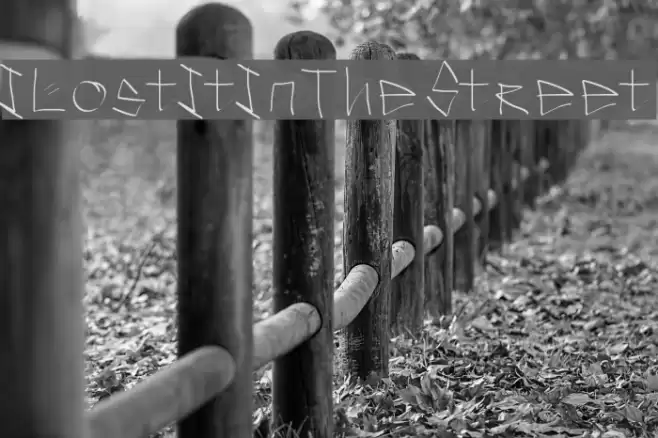 ILostItInTheStreet Font examples