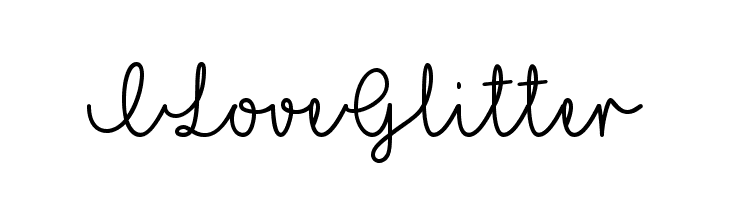 ILoveGlitter Font