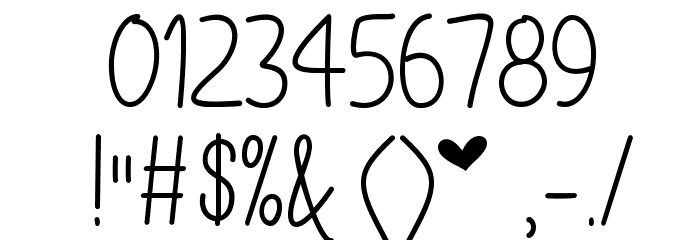 ILoveGlitter Font OTHER CHARS