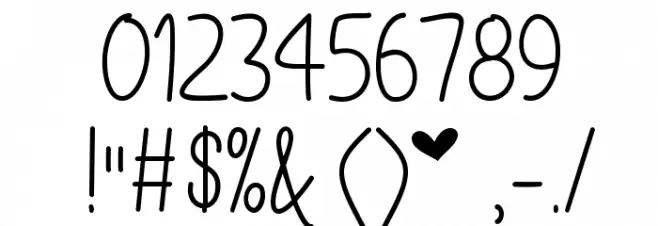 ILoveGlitter Font OTHER CHARS