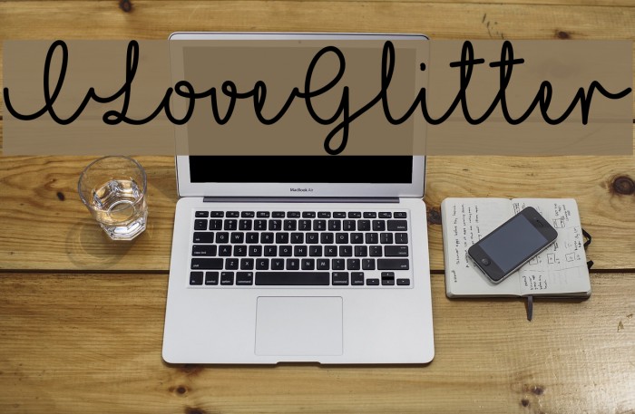ILoveGlitter Font examples