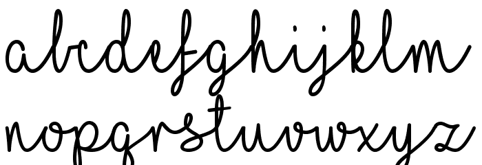ILoveGlitter Font LOWERCASE