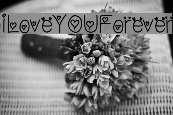 ILoveYOUForever Font examples