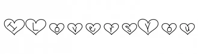 ILoversYou  Frei Schriftart Herunterladen