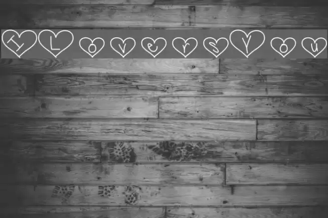 ILoversYou Шрифта examples