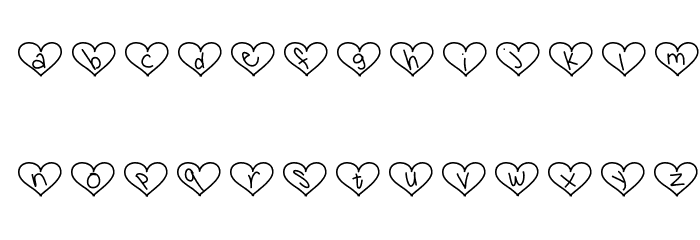 ILoversYou Font LOWERCASE
