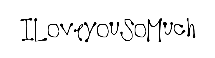 ILoveyouSoMuch  les polices de caractères gratuit tlcharger