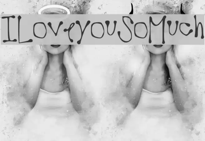 ILoveyouSoMuch Font examples
