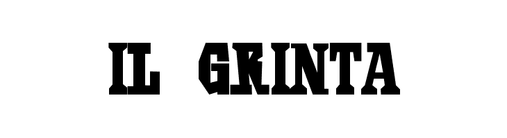 Il Grinta  font caratteri gratis