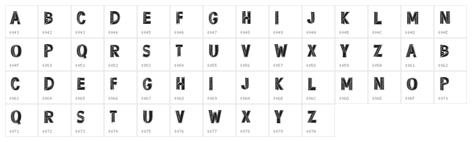 Illegal Drugs Regular Character Map