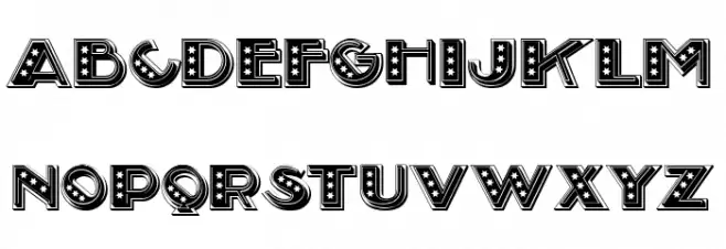 Illinois Regular フォント 大文字