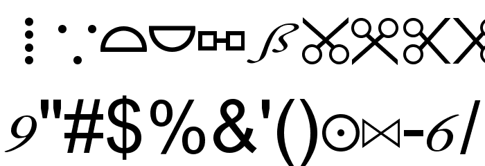 Illuminati Dirigens Berlin Font OTHER CHARS