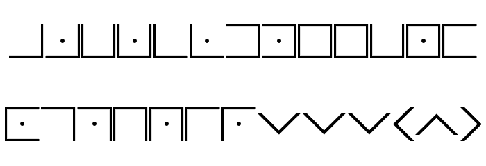 Illuminati Masonic Cipher Font LOWERCASE