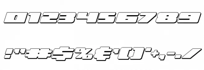 Illumino 3D Italic Font OTHER CHARS