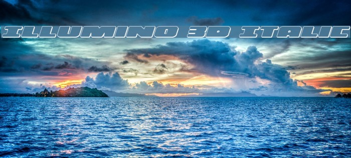 Illumino 3D Italic Example 1