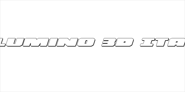 Illumino 3D Italic Logo