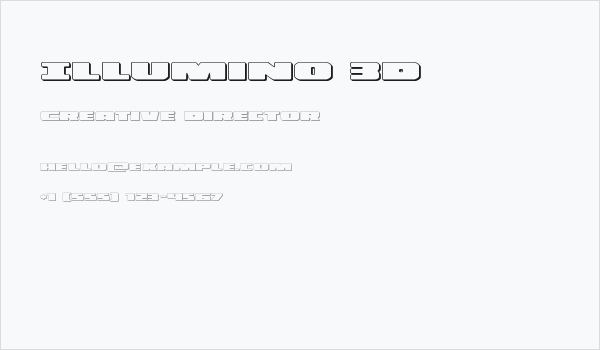 Illumino 3D Business Card