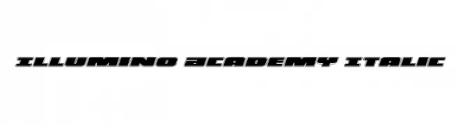 Illumino Academy Italic  Скачать бесплатные шрифты