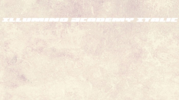 Illumino Academy Italic Font examples