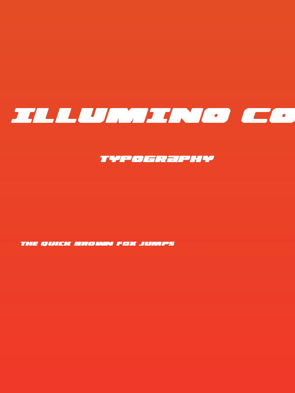 Illumino Condensed Italic Poster