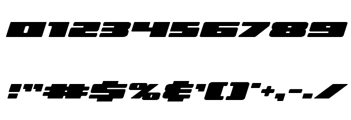 Illumino Expanded Italic フォント その他の文字