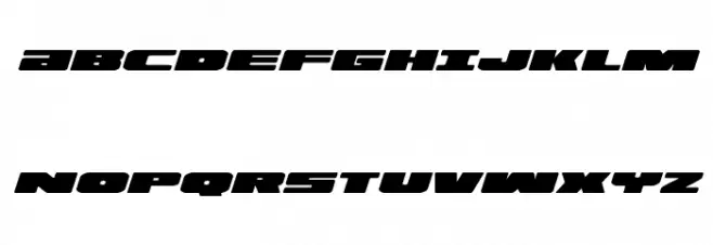 Illumino Expanded Italic Font UPPERCASE